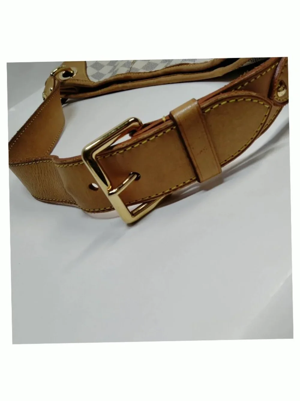 Authentic Louis Vuitton Galliera GM Damier Azur Hobo Shoulder Bag Large LV Tote - Picture 10 of 16